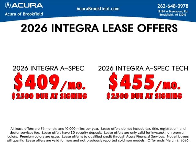 2026 Acura Integra FWD A-Spec with Technology