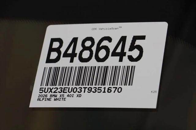 2026 BMW X5 xDrive40i