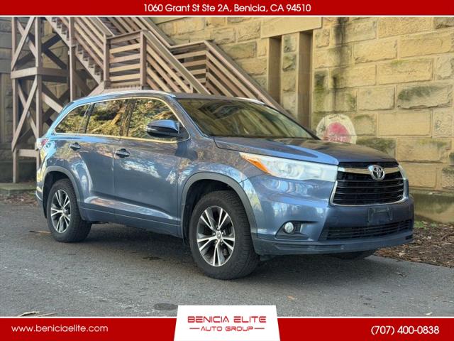 2016 Toyota Highlander XLE V6 for sale in Benicia, CA