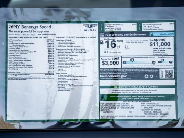2026 Bentley Bentayga Speed