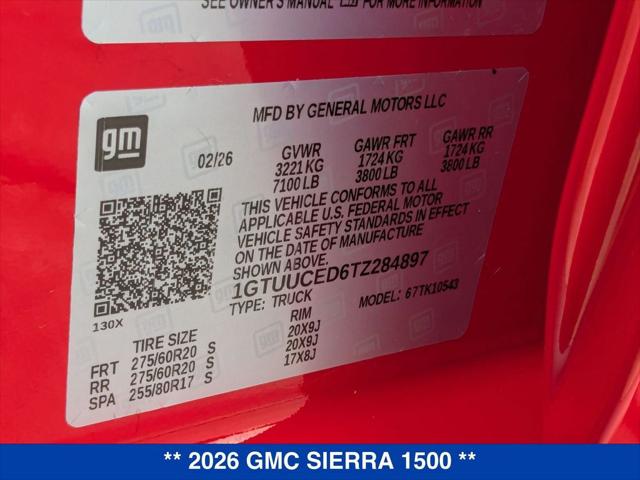 2026 GMC Sierra 1500 Crew Cab, Short Bed, Elevation, 4WD