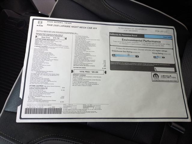 2026 Ram 2500 Laramie Mega Cab 4x4 64 Box