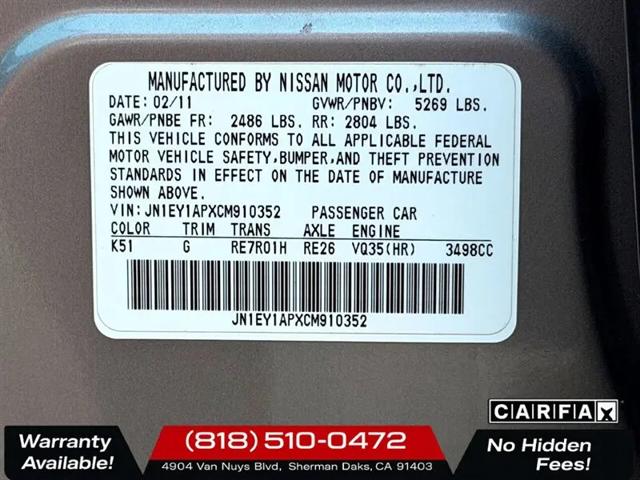 2012 INFINITI M35h M35H