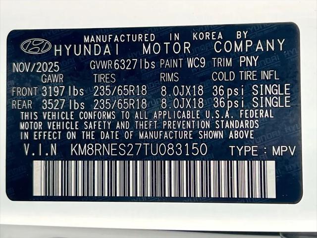 2026 Hyundai Palisade SEL Premium 8P