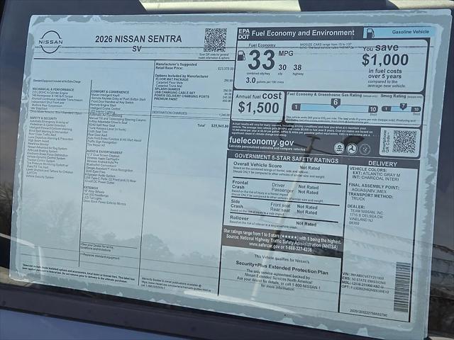 2026 Nissan Sentra SV