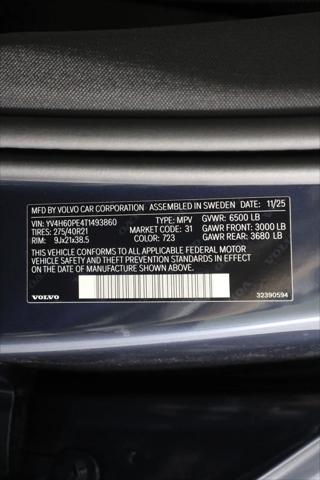2026 Volvo XC90 Plug-In Hybrid Plus, T8 AWD, Electric/Gasoline, Bright, 7 Seats