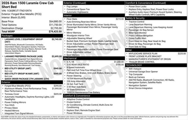 2026 Ram 1500 Laramie
