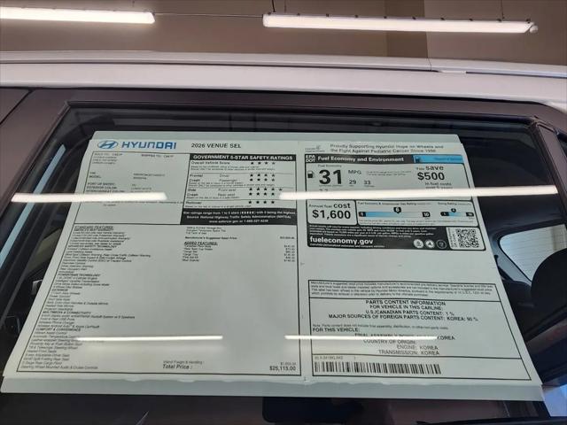 2026 Hyundai Venue SEL