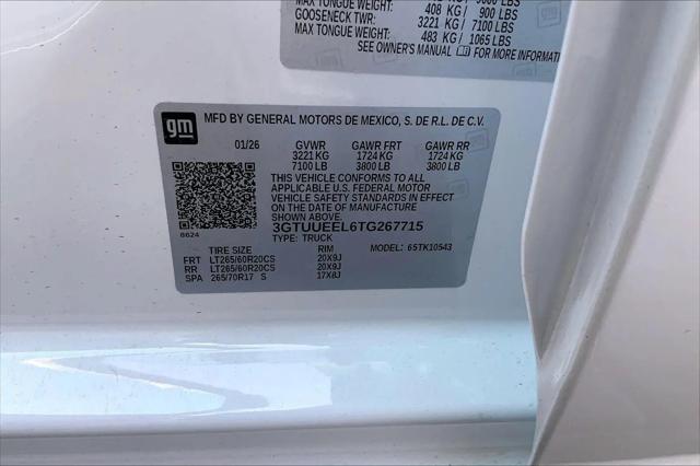 2026 GMC Sierra 1500 Crew Cab, Short Bed, AT4, 4WD