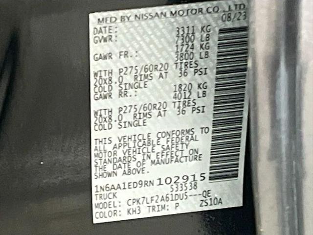 2024 Nissan Titan Crew Cab Platinum Reserve 4x4