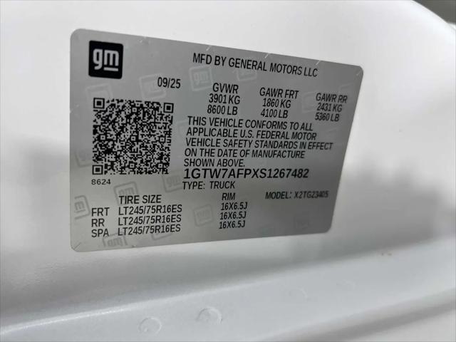 2025 GMC Savana Cargo RWD 2500 Regular Wheelbase Work Van