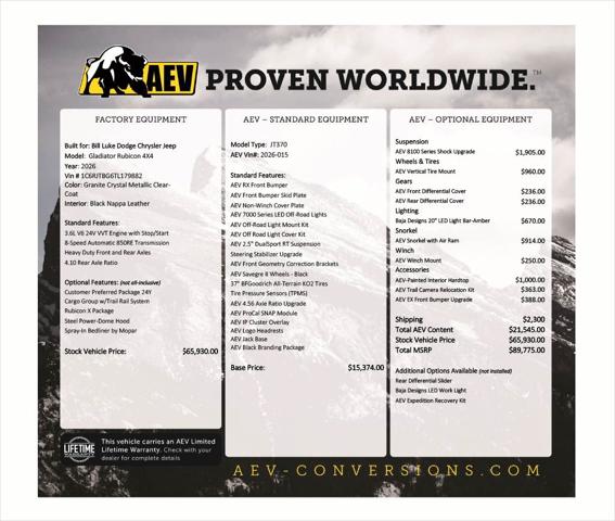 2026 Jeep Gladiator GLADIATOR RUBICON X 4X4 2026 Jeep Gladiator GLADIATOR RUBICON X 4X4