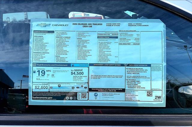 2026 Chevrolet Colorado Trail Boss, 4WD