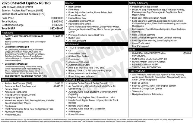 2025 Chevrolet Equinox FWD RS