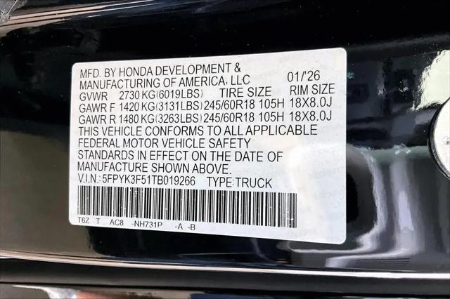2026 Honda Ridgeline RTL