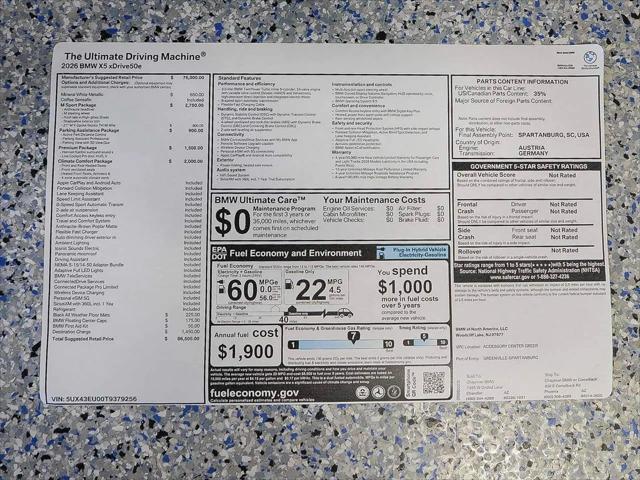 2026 BMW X5 xDrive50e