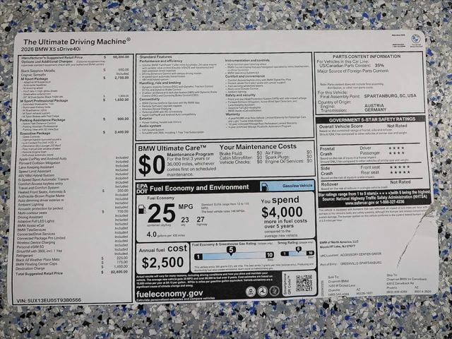 2026 BMW X5 sDrive40i