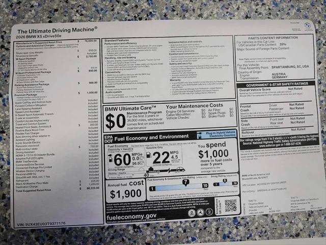 2026 BMW X5 xDrive50e