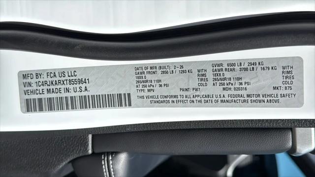 2026 Jeep Grand Cherokee L Altitude 4x4