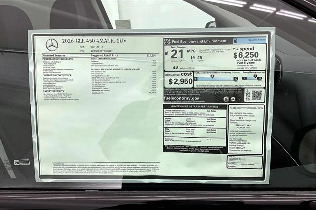 2026 Mercedes-Benz GLE GLE 450 4MATIC