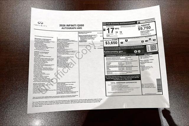 2026 INFINITI QX80 AUTOGRAPH AWD