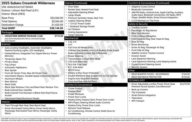 2025 Subaru Crosstrek Wilderness