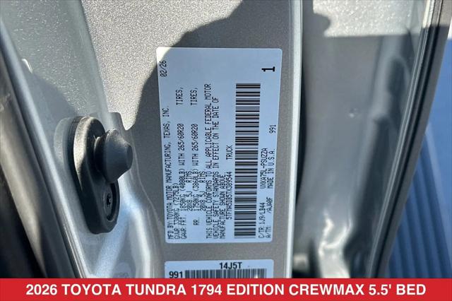 2026 Toyota Tundra 1794 Edition CrewMax 5.5' Bed