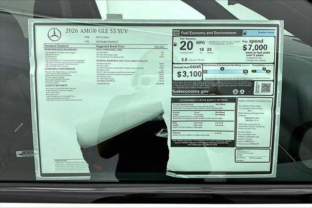 2026 Mercedes-Benz GLE AMG GLE 53 4MATIC+