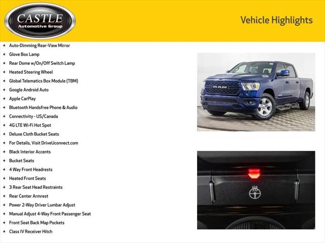 2024 Ram 1500 Big Horn Crew Cab 4x4 6'4" Box