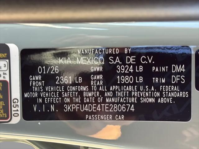 2026 Kia K4 EX