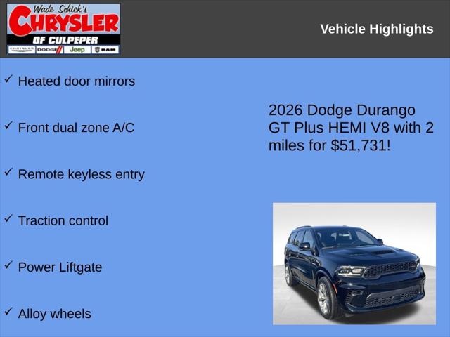 2026 Dodge Durango GT Plus HEMI V8