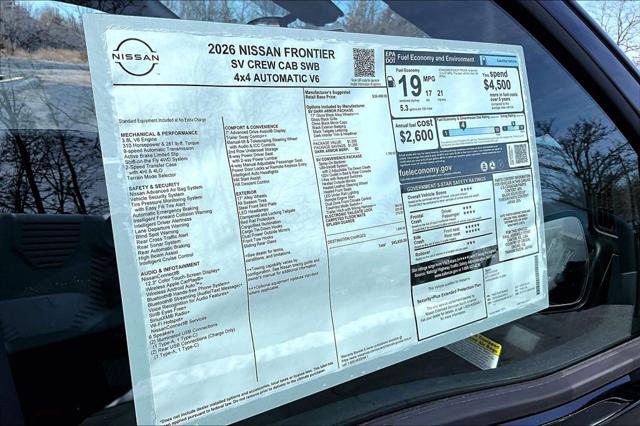 2026 Nissan Frontier Crew Cab SV 4x4