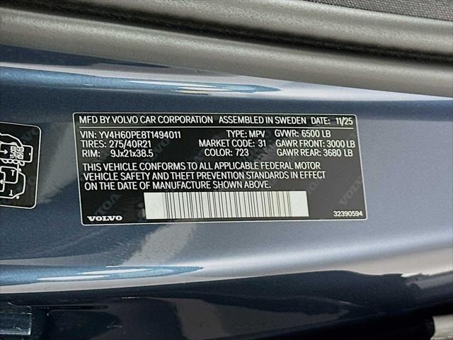 2026 Volvo XC90 Plug-In Hybrid Plus, T8 AWD, Electric/Gasoline, Bright, 7 Seats