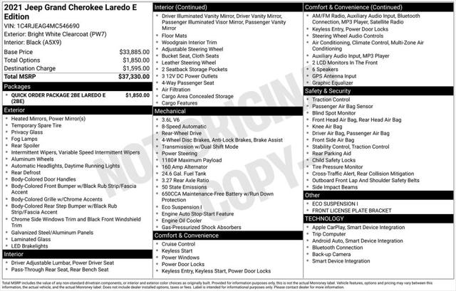 2021 Jeep Grand Cherokee Laredo E 4x2