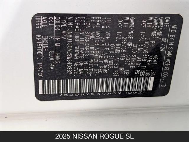 2025 Nissan Rogue SL FWD