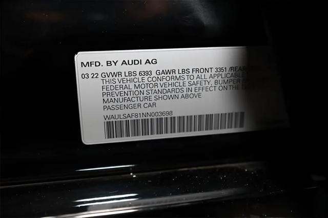 2022 Audi S8 TFSI quattro Tiptronic