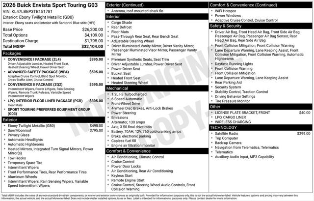 2026 Buick NV Sport Touring FWD