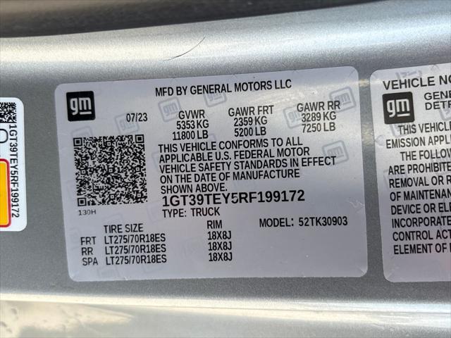 2024 GMC Sierra 3500HD 4WD Regular Cab Long Bed SLE