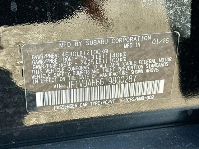 2026 Subaru WRX Premium