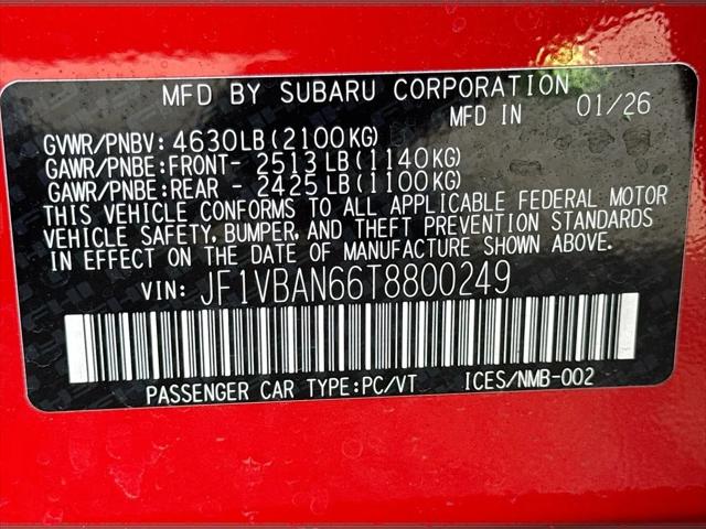 2026 Subaru WRX Limited
