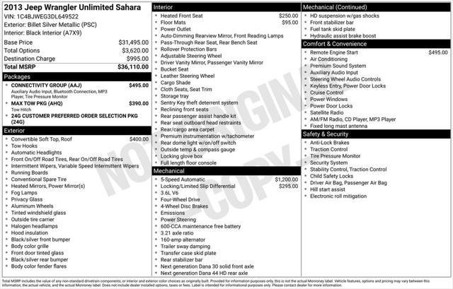 2013 Jeep Wrangler Unlimited Sahara 2013 Jeep Wrangler Unlimited Sahara