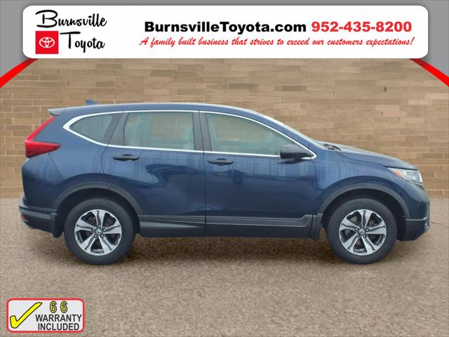 Used 2018 Honda CR-V LX with VIN 2HKRW6H31JH221537 for sale in Burnsville, Minnesota