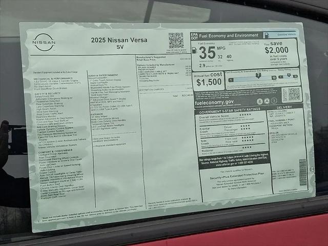 2025 Nissan Versa 1.6 SV