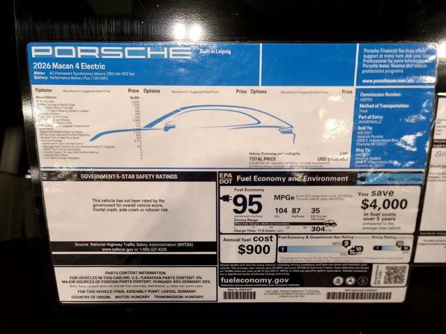 2026 Porsche Macan Electric 4
