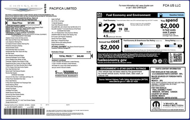 2023 Chrysler Pacifica Limited