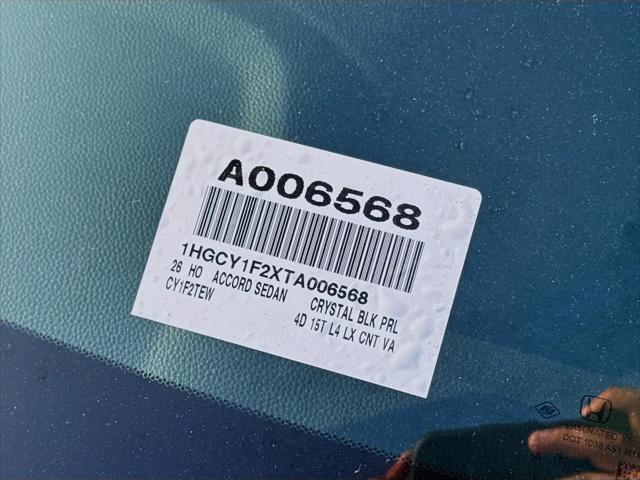 2026 Honda Accord Sedan LX