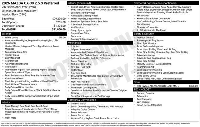 2026 Mazda CX-30 2.5 S Preferred