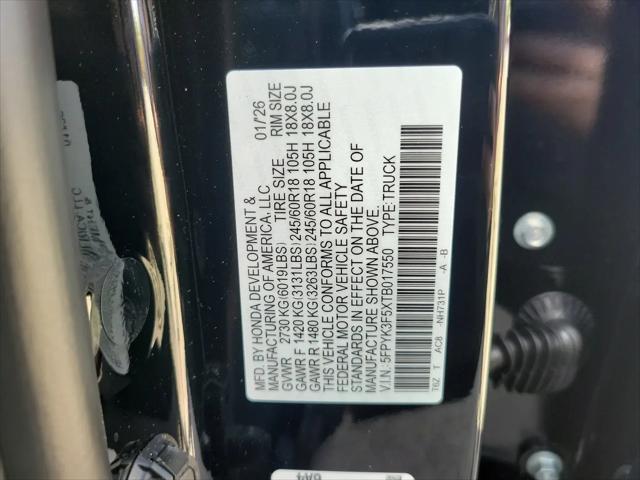 2026 Honda Ridgeline RTL