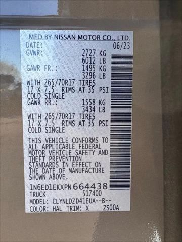 2023 Nissan Frontier Crew Cab PRO-4X 4x4