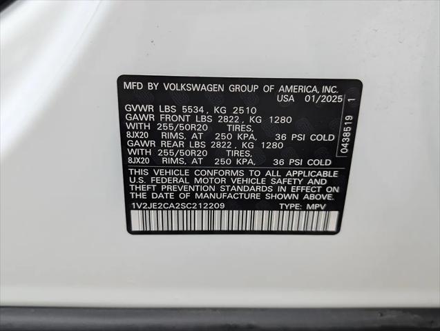 2025 Volkswagen Atlas Cross Sport 2.0T SE w/Technology